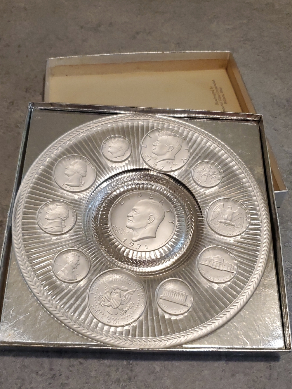 Crystal Coins Plate